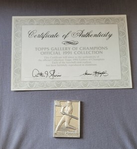 1991 Topps Gallery of Champions #2 Barry Bonds