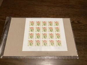 Scott#5900 Flowers Red Tulips 5c sheet Of 20 Stamps-MNH 2024-US-NIP - Picture 1 of 2