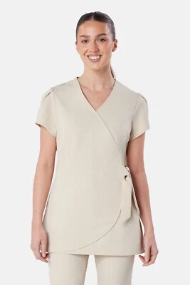 La Beeby Gisele Faux Wrapover Tunic Beauty Salon Spa Massage Workwear Uniform - Image 1 of 3