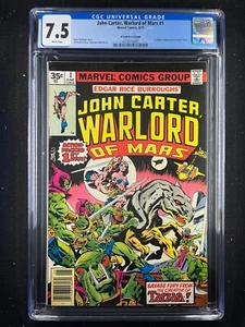 John Carter Warlord of Mars (1977) #1 CGC 7.5 35 Price Cent Variant (4278115002) - Picture 1 of 2