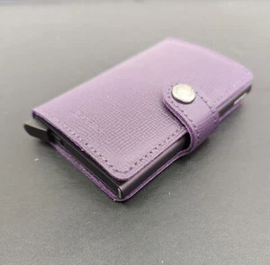 Secrid Mini Cartera Protector de Tarjeta Cuero Cartera Seguro Estuche para Tarjetas 8-10 Tarjetas - Imagen 1 de 3