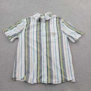 Disney Boys Shirt Small White Haunted Mansion Button Down Short Sleeve - Picture 1 of 10