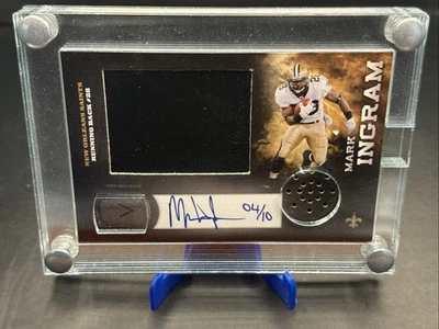 2012 Panini HRX Xperience Mark Ingram Video Card AUTOGRAPH AUTO SSP /10 Saints - Image 1 of 4