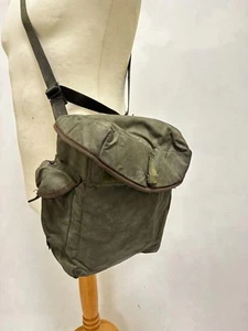Ejército Británico Edición Oliva Máscara de Gas Bolso Cartera Bolso de Hombro Haversack Portador - Imagen 1 de 5