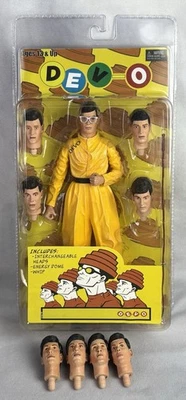 FIGURA DE ACCIÓN DEVO Cabezas Intercambiables Energy Dome-Whip It 2005 NECA Nuevo+Bono Foto 1 de 4