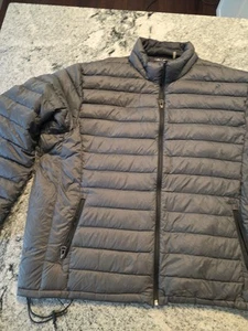 Cole Haan ZeroGrand Mens Jacket Duck Down Silver Black Puffer Coat Sz 2xl D50 - Picture 1 of 11