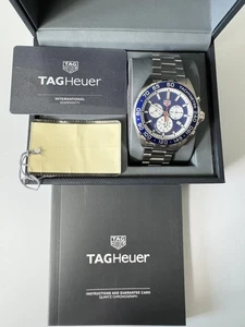 TAG HEUER FORMULA 1 CAZ1018.BA0842 Chronograph Herrenuhr blaues Zifferblatt Quarz 43mm - Bild 1 von 6