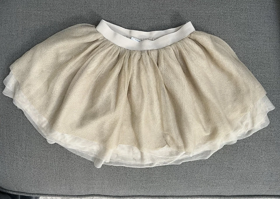 Gymboree девочек размер 6 золото и блестящий юбка/балетная пачка/ Рождество/Хэллоуин костюм - Изображение 1 из 4