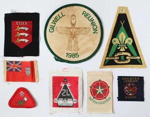 8 International Boy Scout Patches – UK, New Zealand, GILWELL REUNION - Picture 1 of 6