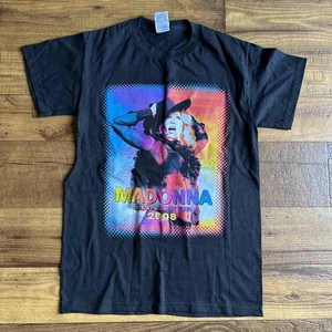 Vintage 2008 S Cotton T-shirt MADONNA Sticky & Sweet Tour - Picture 1 of 4