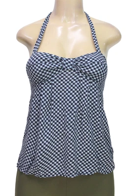 Kirra Women's Halter Top Gingham Black/White Size S - Image 1 of 4