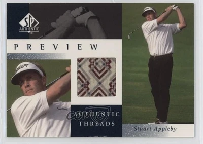 2001 SP Authentic Preview Authentic Threads Stuart Appleby #SA-AT Rookie RC - Image 1 of 3