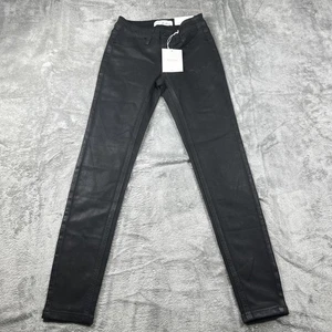 Kancan Mid Rise Super Skinny Black Jeans Womens Size 1/24 - Picture 1 of 8