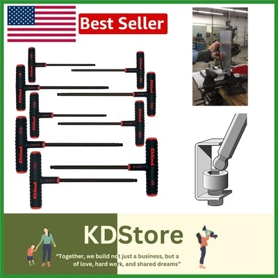 Professional 9-Piece Ball-Hex Allen Wrench Set with T-Handle Design - Image 1 of 4