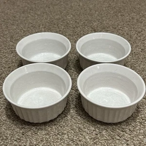 Set Of 4 Corning Ware French White 7oz 200ml Ramekins - Picture 1 of 6