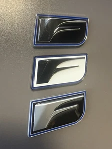 F  Metal Badge Emblem For Lexus Fender Trunk Isf Gsf IS350 ES LS500h RCF - Picture 1 of 13