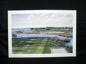 Gordon Wheeler Water Hazard Golf Limited Edition Lithograph - Picture 1 of 4