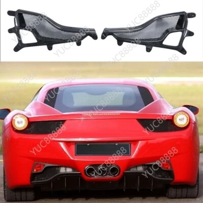 Difusor de luz antiniebla trasera envolvente de fibra de carbono real para Ferrari 458 Italia Spider Foto 1 de 4