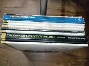 James Bond 10 Movie Laserdisc Lot Sean Connery Roger Moore George Lazenby - Imagen 1 de 19