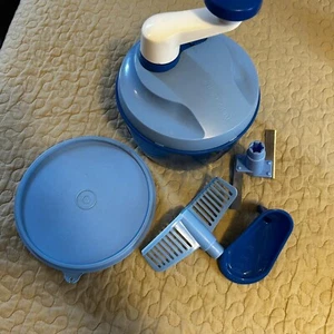 TUPPERWARE QUICK-CHEF, Quickchef, Zerkleinener, blau - Bild 1 von 2