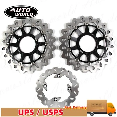 For Honda CBR1000RR 2012 2011 2010 2009 2008 Front + Rear Brake Disc Rotor - Image 1 of 4