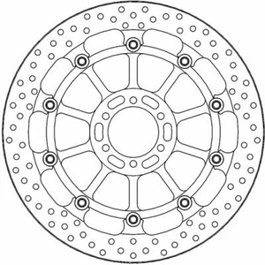 Disco de freno delantero Aprilia SMV 750 2011-2013 Moto Masters Halo Racing - Imagen 1 de 5