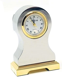 Miniatur Tischuhr, Vollmessing Neuheit Uhr, klassisches Design (S5) - Bild 1 von 1