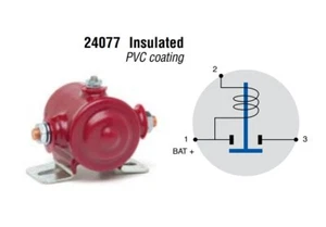 Cole Hersee 24077 Intermittent Duty 12V SPST Solenoid with PVC Coating 24046 - Picture 1 of 1