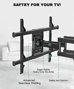 Ergo Tab Full Motion Tv Wall Mount Articulating Swivel Extension Arm 37"-75" - Picture 1 of 10