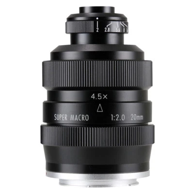Zhongyi Mitakon 20mm f/2 4.5X Super Macro Lens for Micro 4/3 M43 mount MFT OM-D - Image 1 of 4