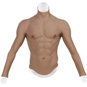 IMI Fake Chest Muscle Realistic Silicone Muscle Suit With Arms For Cosplay - Picture 1 of 11
