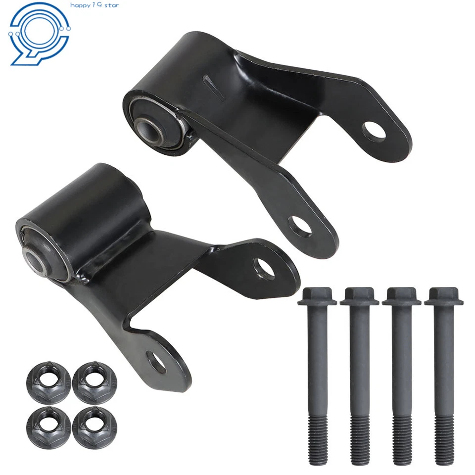 722-029 2009-2013 para Chevy GMC Par de Kit de soporte de grillete trasero de resorte de hoja Foto 1 de 4