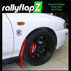 rallyflapZ | Mud Flaps & Fixings FITS: Subaru Impreza WRX|STI 93-00 Red *3.2mm