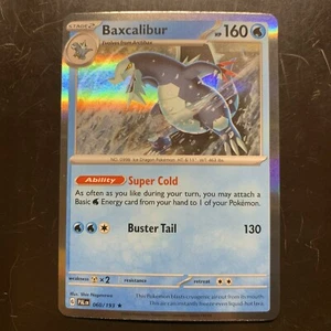 Reverse Holo Baxcalibur 060/193 Rare Paldea Evolved Pokemon - Picture 1 of 3