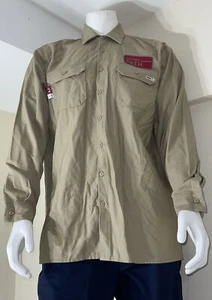 NEU REED FR CAT2 Flame Resistant NFPA Herren LARGE TAN Langarm Arbeitshemd 180 - Bild 1 von 24