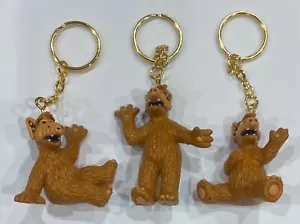 Juego de 3 llaveros RUSS vintage 1987 ALF - ¡Stock de tienda sin usar! - Imagen 1 de 1