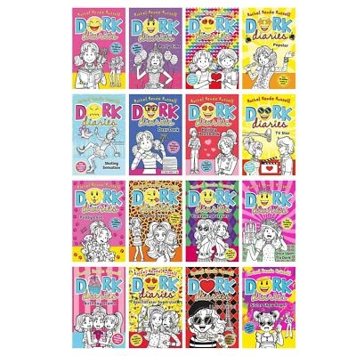 Dork Diaries By Rachel Renee Russell 16 Books Collection Set Party Time, Popstar - Image 1 of 4