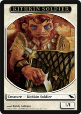 KITHKIN SOLDIER TOKEN X4 4 4X Shadowmoor MTG Magic the Gathering Cards DJMagic