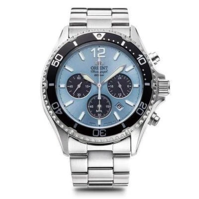 Reloj Hombre Orient Mako RN-TX0206L Panda Sport Solar Analógico Cronógrafo Nuevo Foto 1 de 4