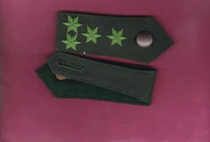 Baden-Württemberg - 1 Paar Dienstgradabzeichen PHM - grüne Uniform (1977) - Bild 1 von 1