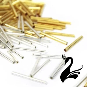 Preciosa Bugle Beads - Glass Straight Silver Lined Size 25mm - Dance Costumes... - Picture 1 of 15