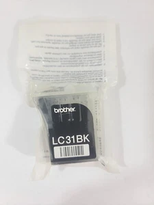 Brother LC31BK schwarze Tintenstrahlpatrone versiegelt abgelaufen kostenloser Versand - Bild 1 von 2