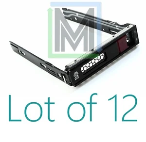 774026-001 774026 HP HPE Gen8 9 10 G8 G9 G10 3.5" LFF BAY HDD CADDY TRAY - 12pcs - Picture 1 of 4