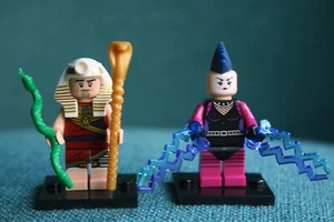 LEGO The Batman Movie Minifigures Series 1 King Tut & Mime 71017 w Checklist - Picture 1 of 5