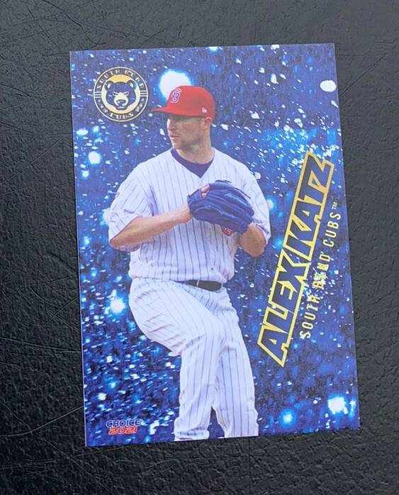 Alex Katz 2021 South Bend Cubs Baseball card Manhasset NY Chicago Cubs - Image 1 of 1