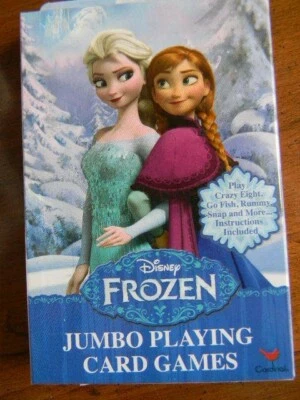 Disney FROZEN - Jumbo Playing Cards - Go Fish, Rummy, Snap + more  Games -  NIB - Image 1 of 2