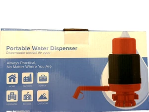 BRIO PORTABLE WATER DISPENSER , MANUAL PUMP FITS , ANY 3-5 GALLON BOTTLE - Picture 1 of 2