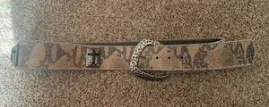 Angel Ranch Western Womens Belt Leather Cross Conchos Size L - Picture 1 of 2