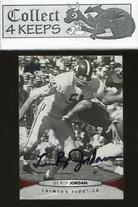 2012 Upper Deck Autograph #34 Lee Roy Jordan (Auto Alabama Crimson Tide) - Picture 1 of 2