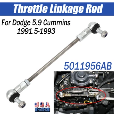 Throttle Linkage Rod 5011956AB For Dodge 5.9 Cummins 1991.5-1993 D250 D350 W250 - Image 1 of 4
